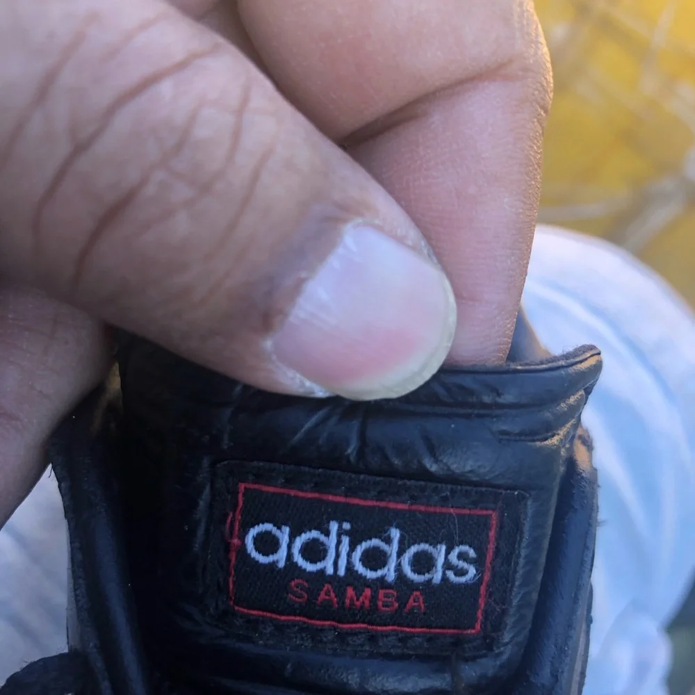 Adidas Samba Boys Black Athletic Sneakers with White Stripes Size 11K